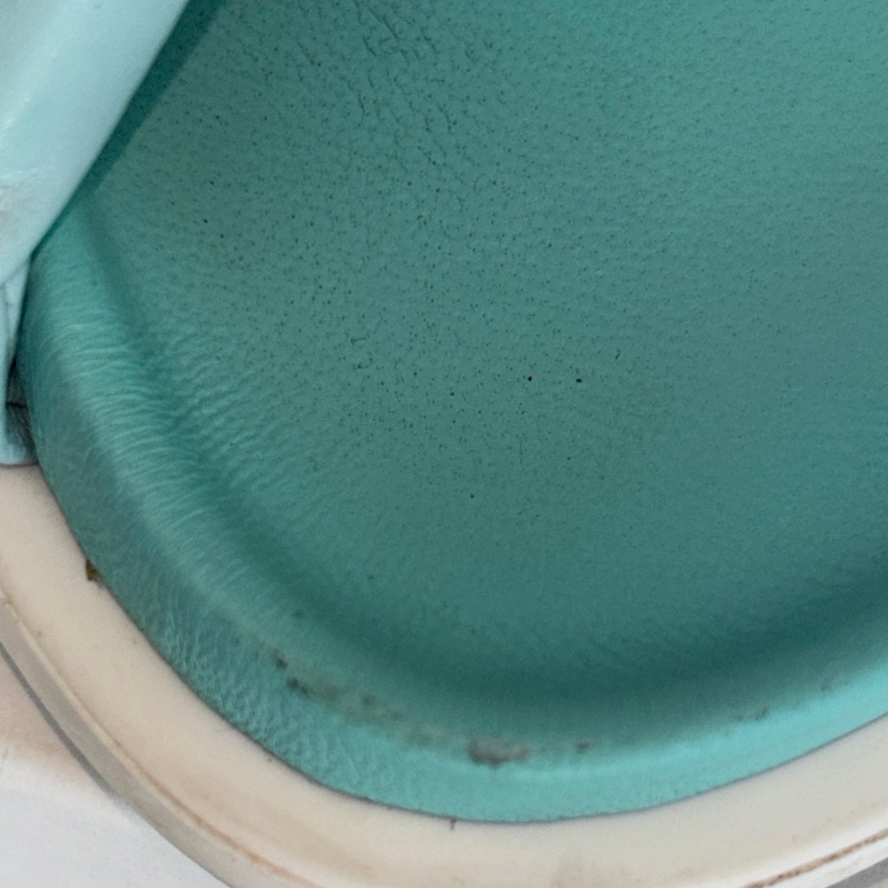 Girls Marni Aqua Blue Cross Strap Puff Sandals - Picture 3 of 8